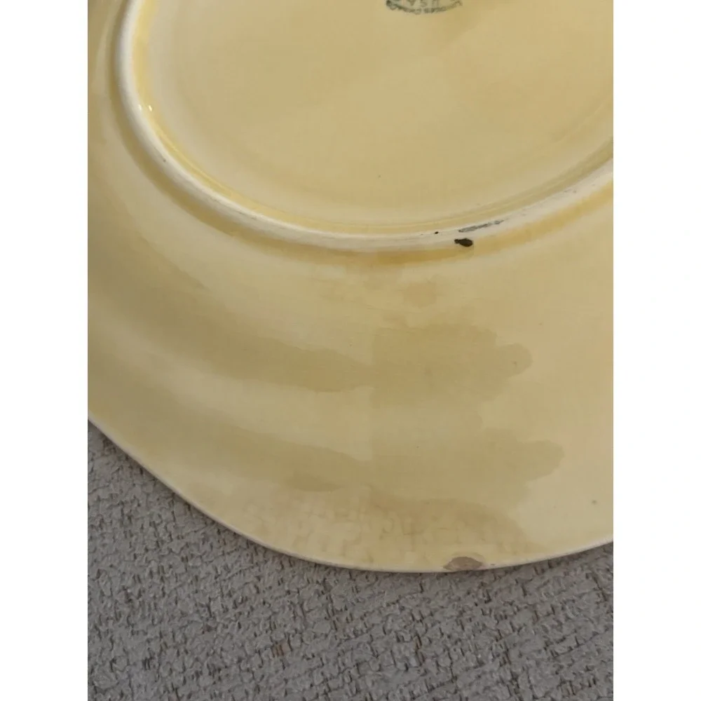 RARE Antique 1920 Limoges‎ China Company Golden Glow Cake Plate with Cover